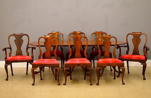 9 PC QA STYLE DINING SET, DRUCE &