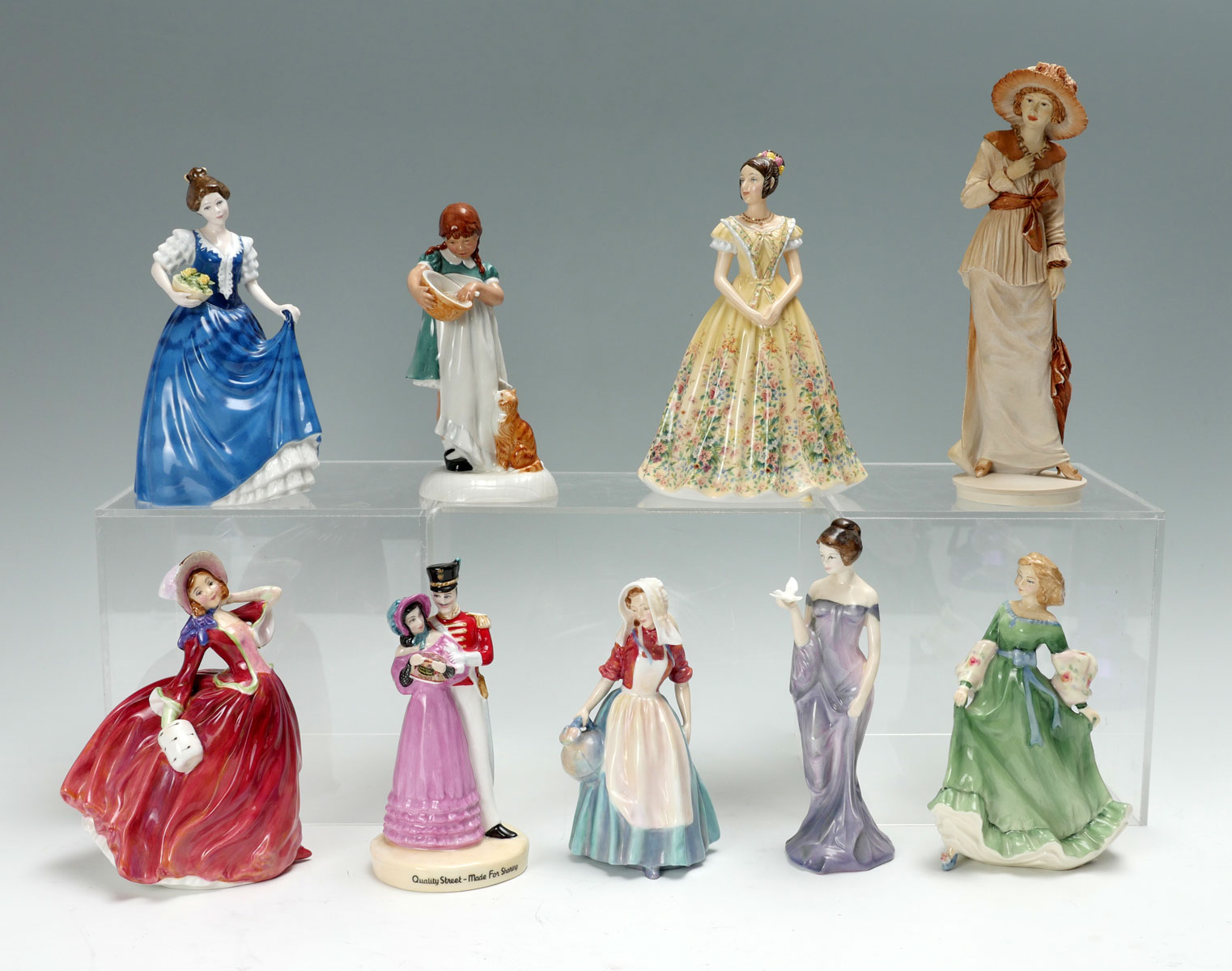 9 PC ROYAL DOULTON FIGURES: 1)