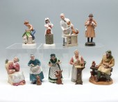 9 PC ROYAL DOULTON FIGURINES: