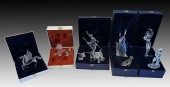 9 PC. SWAROVSKI CRYSTAL FIGURE