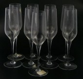 9 PCS BACCARAT FRANCE CRYSTAL