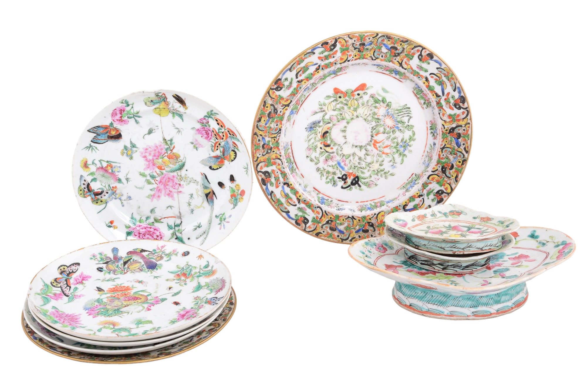 (9) Pcs Chinese porcelain,