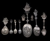 (9 PCS) CONTINENTAL SILVER-PLA