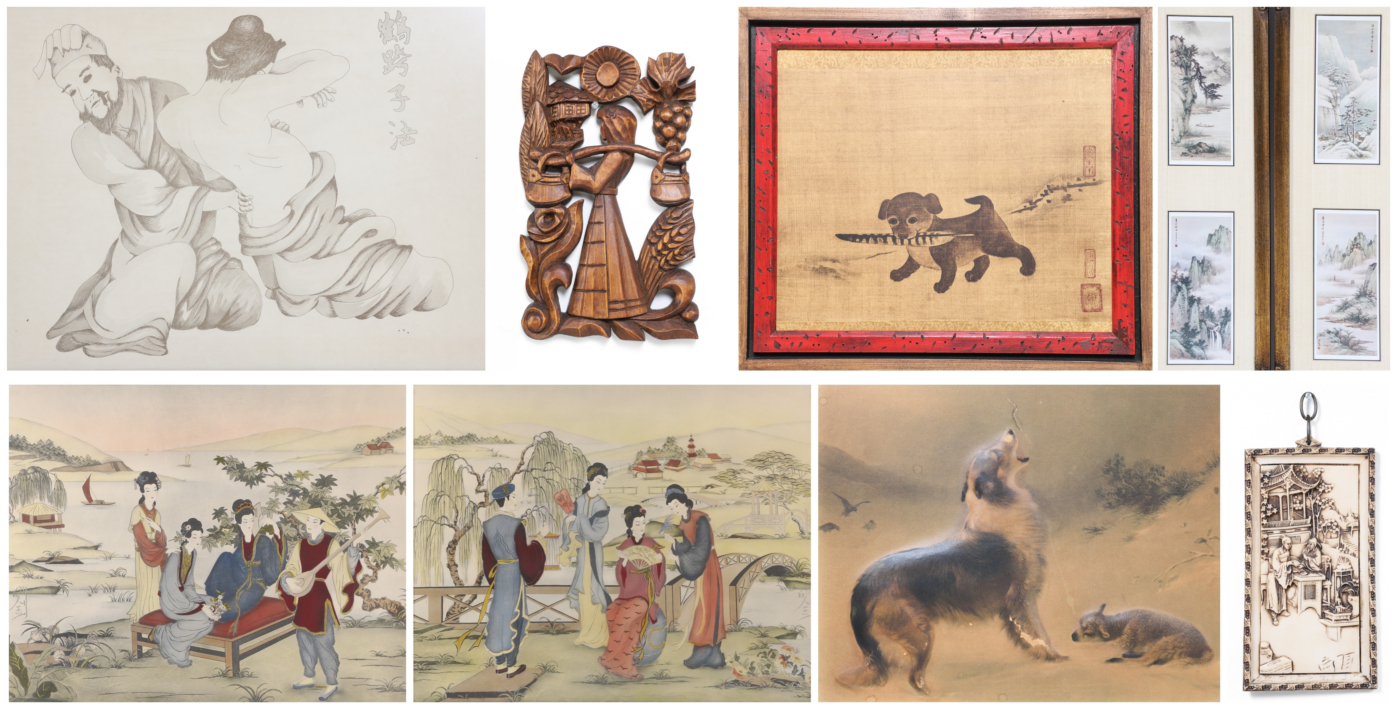 (9) Pcs decorative wall art