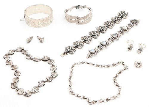 9 PCS. EUROPEAN & ASIAN SILVER