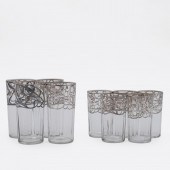 9 PCS, MATCHING SILVER OVERLAY