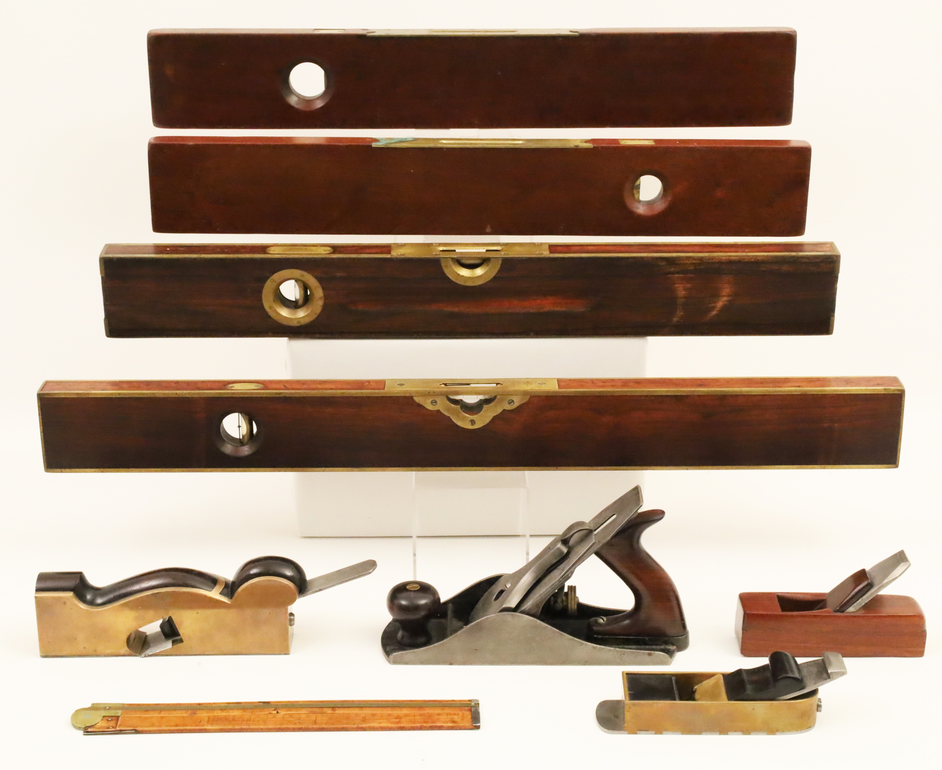 9 PCS OF ANTIQUE WOODWORKING