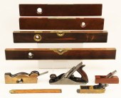 9 PCS OF ANTIQUE WOODWORKING T