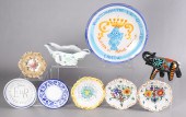 (9) Pcs pottery, c/o Ristorant
