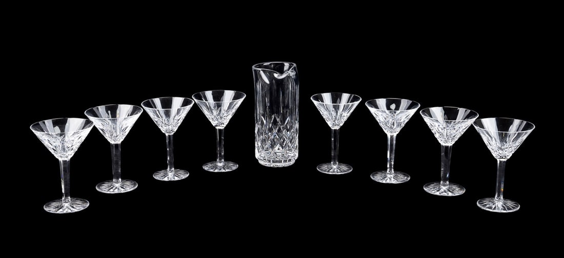 9 PIECE WATERFORD CRYSTAL 'LISMORE'