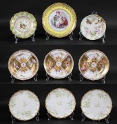 9 PIECES CONTINENTAL PORCELAIN