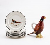 9 PIECES ITALIAN CERAMIC PHEAS