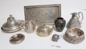 9 PIECES OF BURMESE/INDIA SILV