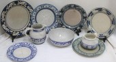 9 PIECES OF DEDHAM POTTERY. TO