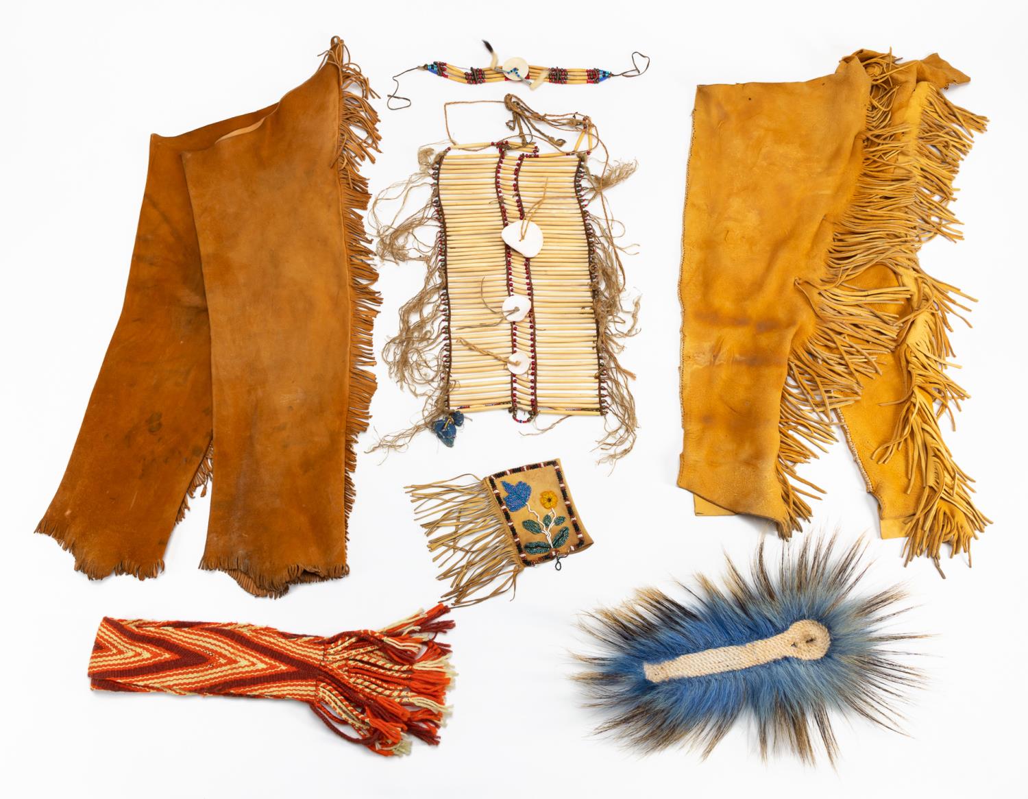 9 PIECES OF NATIVE AMERICAN MALE