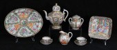 9 PIECES ROSE MEDALLION CHINES