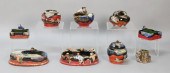 9 PIECES SUMIDA POTTERY RYOSAI