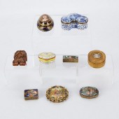 9 PORCELAIN, WOOD, & ENAMELED