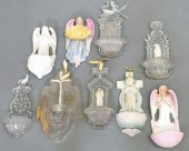 (9) RELIGIOUS GLASS & PORCELAI