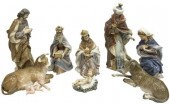 (9) RETIRED LLADRO PORCELAIN N
