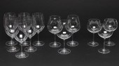 9 RIEDEL WINE GLASSES & 3 TIFF