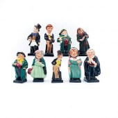 9 ROYAL DOULTON MINIATURE FIGU