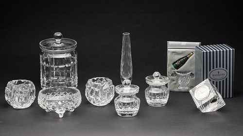 9 SMALL GLASS ARTICLES INCLUDING