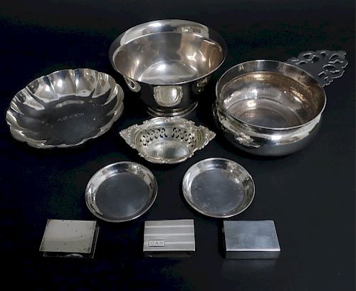 9 SMALL PIECES OF STERLING