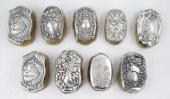 9 STERLING ART NOUVEAU MILITAR
