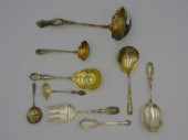 (9) STERLING SILVER SERVING PI