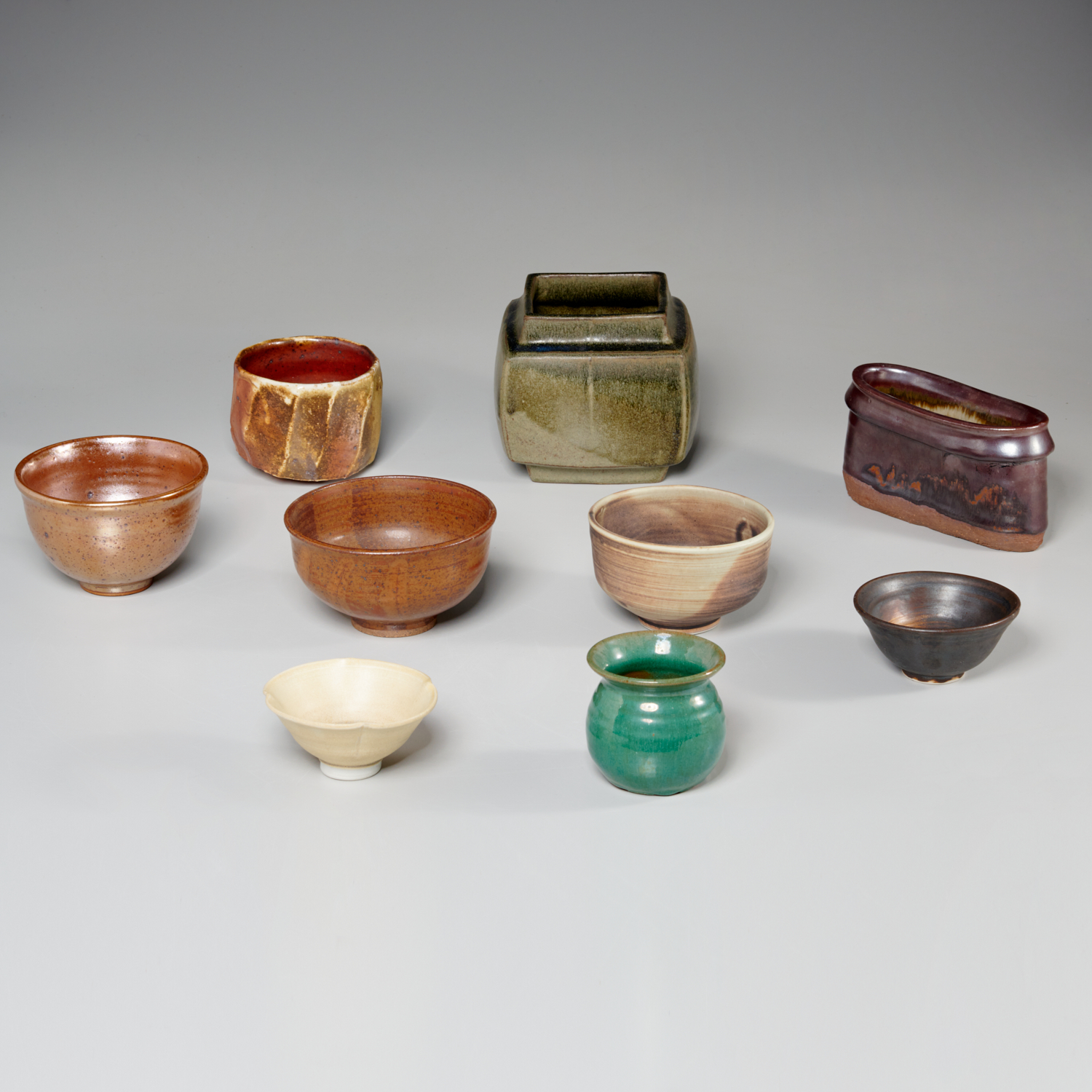 (9) STUDIO POTTERY VESSELS, INCL.