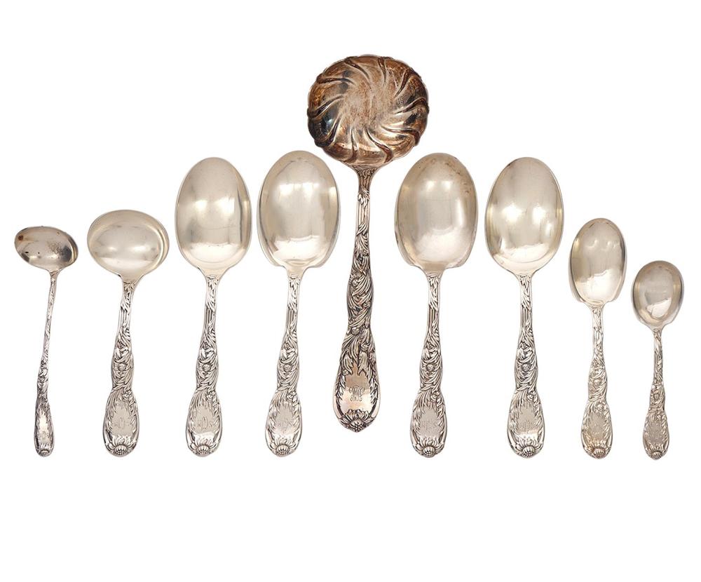 9 TIFFANY CHRYSANTHEMUM STERLING