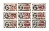 9 US FRACTIONAL CURRENCY NOTES
