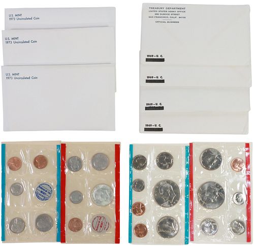 (9) U.S. UNCIRCULATED MINT SETS,