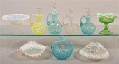 9 VARIOUS OPALESCENT AND PATTE
