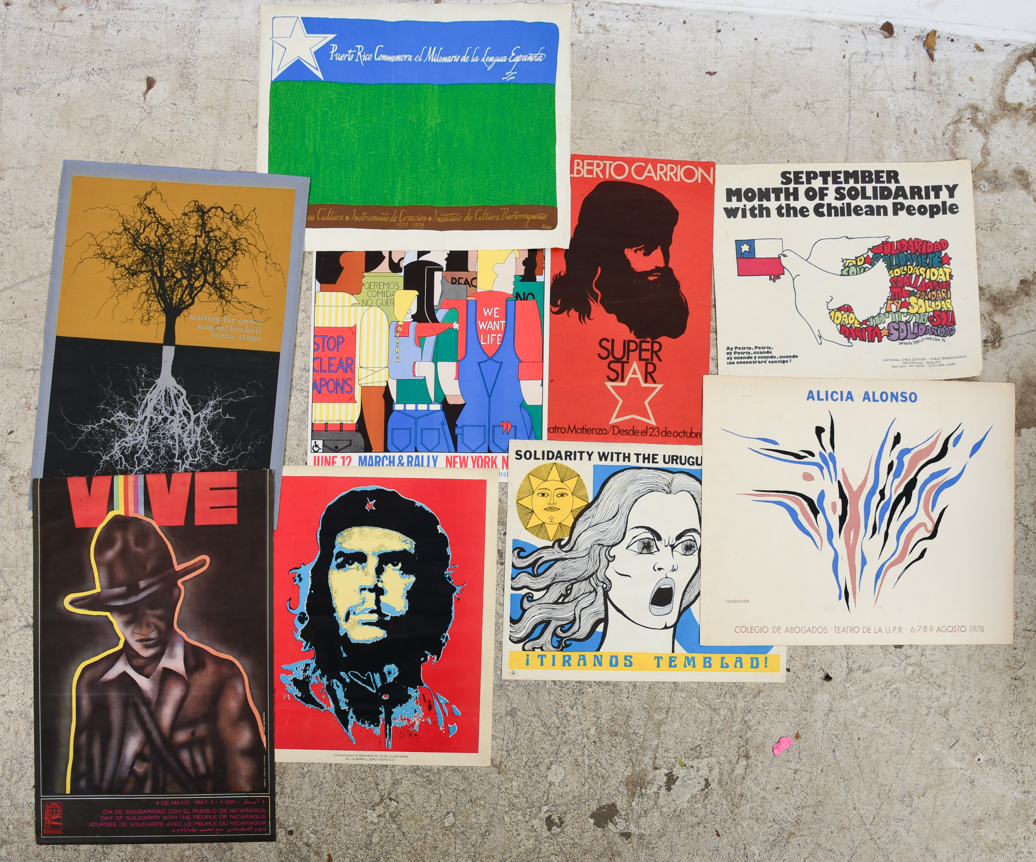(9) Various posters including