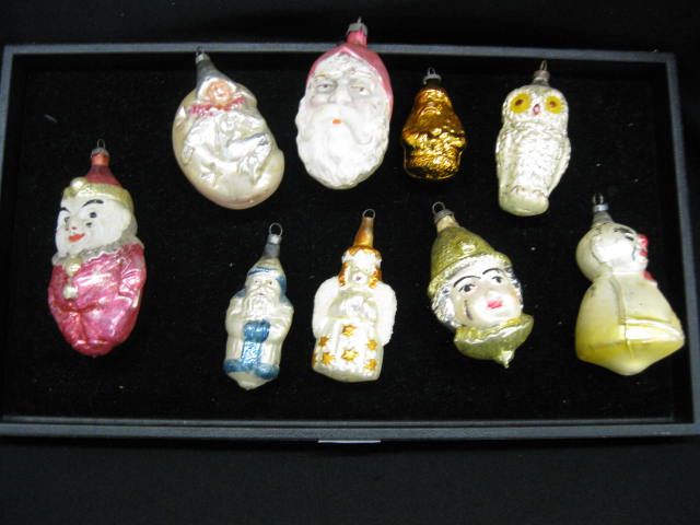 9 Victorian Blown Glass Christmas