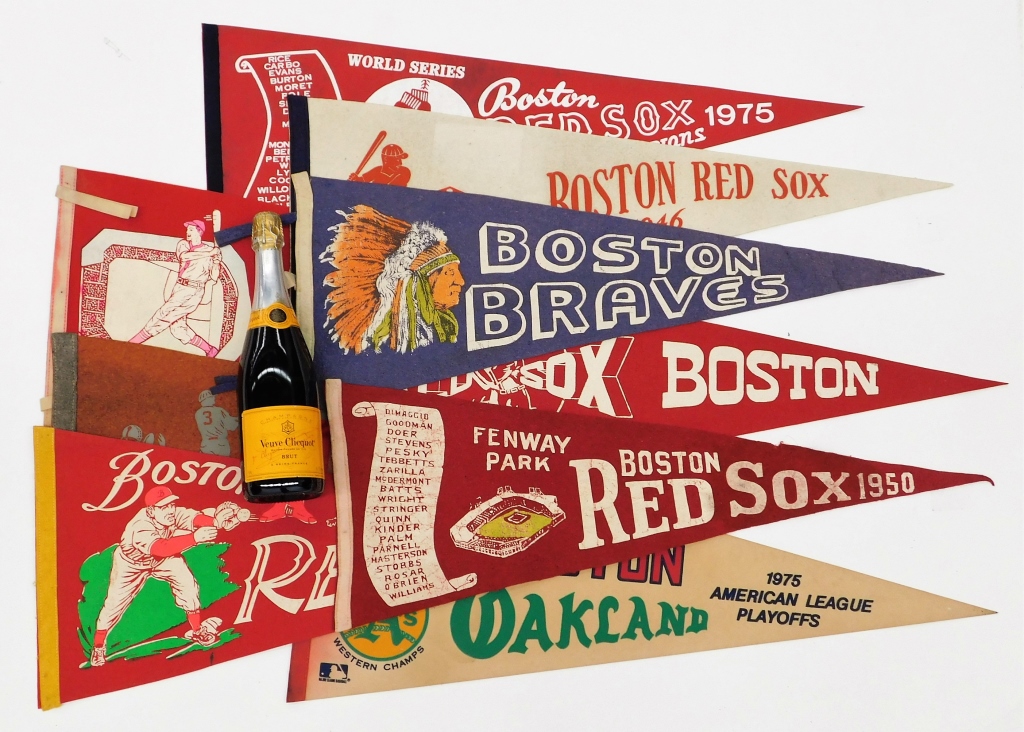 9 VINTAGE BOSTON RED SOX BASEBALL