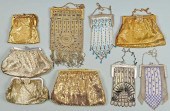 9 VINTAGE LADIES PURSES INCL.