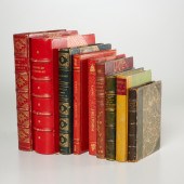 (9) VOLS. DECORATIVE LEATHER B