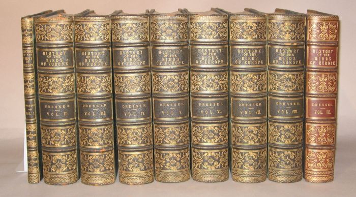 9 vols.  Dresser, Henry Eeles. A