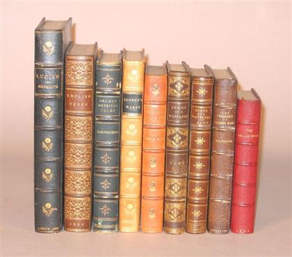 9 vols.  Leather Bindings - English