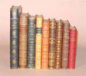 9 vols.  Leather Bindings - En