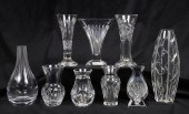 (9) Waterford crystal bud vase