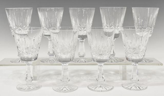 (9) WATERFORD 'LISMORE' CUT CRYSTAL