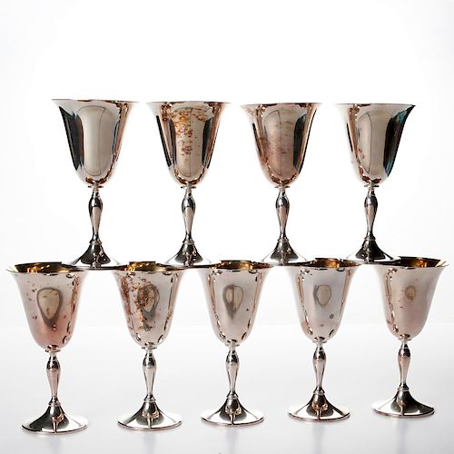 9 WILCOX SILVERPLATE GOLD WASH