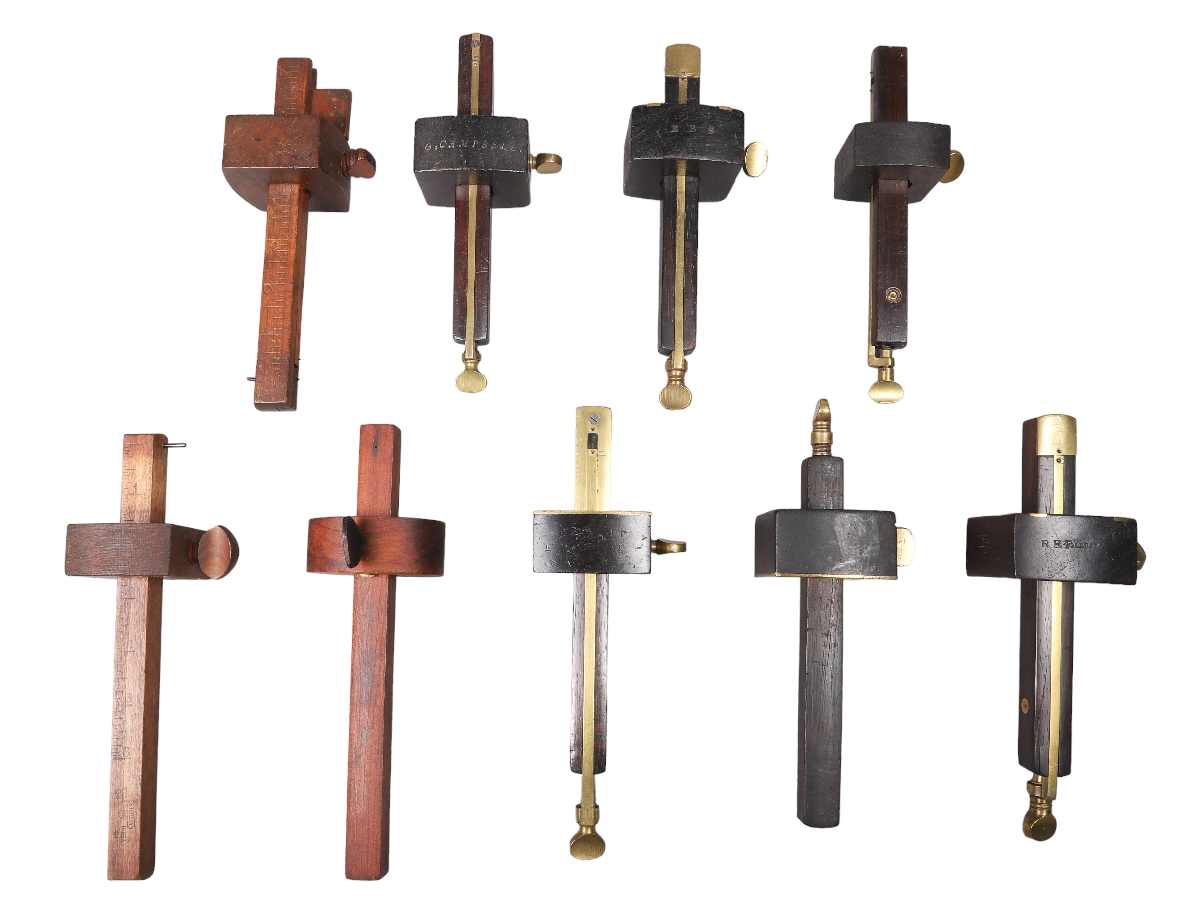(9) Wood scribe mortise or