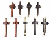 (9) Wood scribe mortise or mar