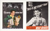 (9) WWII, WOMEN THEMED WAR POS