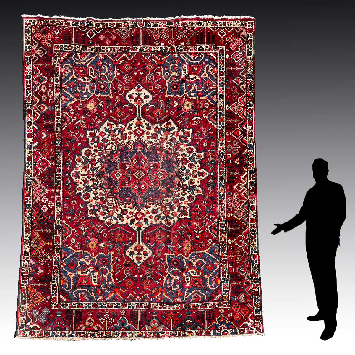 9' X 12' VINTAGE BAHKTIARI ESTATE